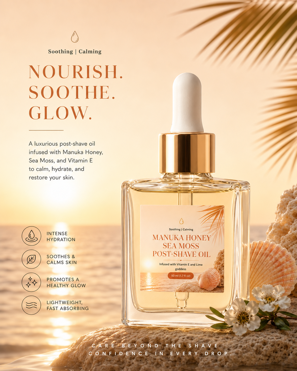 Goddess Manuka Honey Sea Moss Post-Shave Oil
